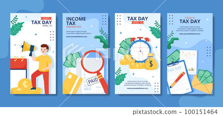 Tax Day Social Media Stories Cartoon Hand Drawn Templates Background Illustration Tax Day Social Media Stories Cartoon Hand Drawn Templates Background Illustration 100151464