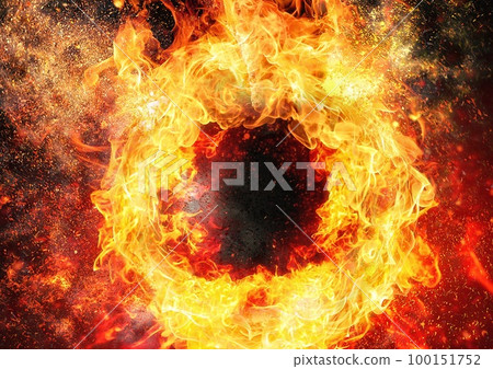 Exploding flame illustration background Exploding flame illustration background 100151752
