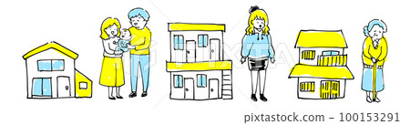 住在鎮上的各種居民 住在鎮上的各種居民 100153291