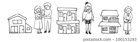 住在鎮上的各種居民 住在鎮上的各種居民 100153293