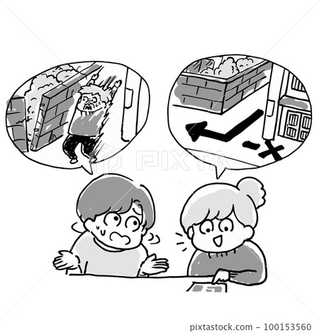 Check your escape route from your home in case of a disaster 100153560