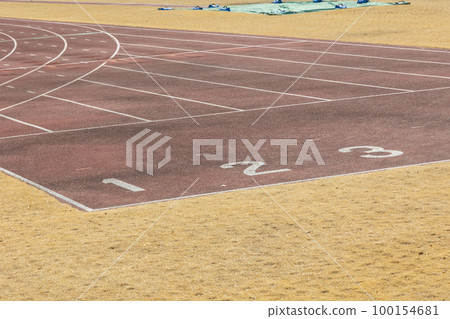Athletics stadium Start line number display 100154681