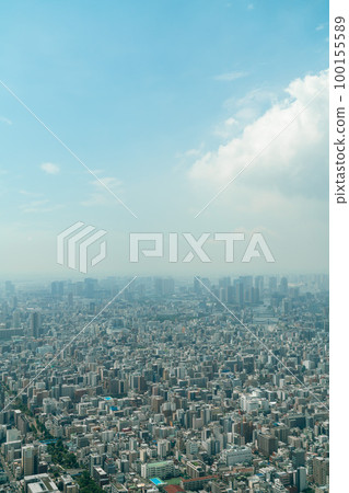[東京]大城市的朦朧街景 100155589