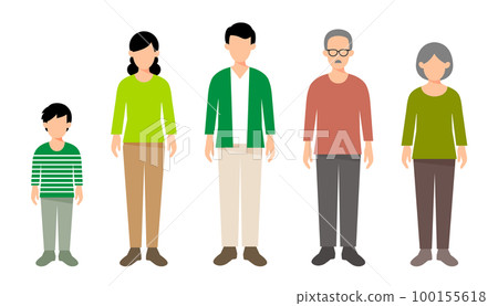 three generation family icon three generation family icon 100155618