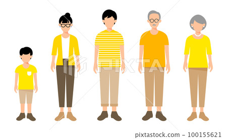 three generation family icon three generation family icon 100155621