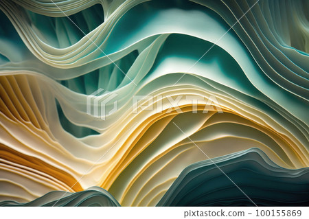 Translucent irregular wave abstract background 100155869