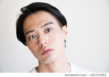 Men's beauty portrait AGA skin care acne impression popular beard hair removal Men's beauty portrait AGA skin care acne impression popular beard hair removal 100155901