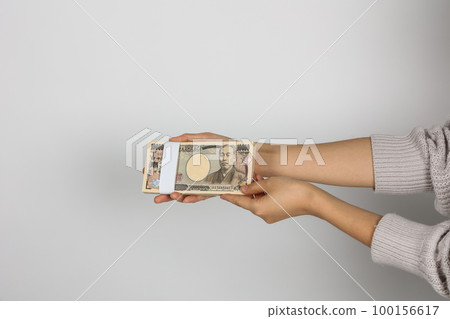 A bundle of bills A bundle of bills 100156617