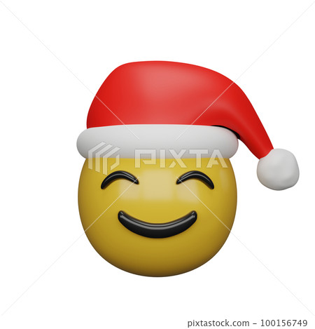 3d rendering of christmas and new year emojis 100156749