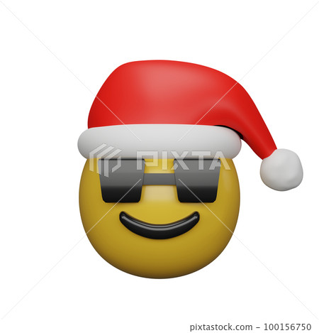 3d rendering of christmas and new year emojis 100156750