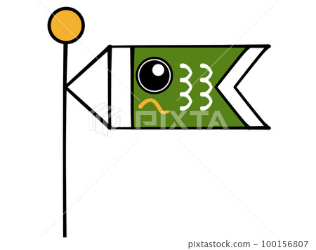 兒童節鯉魚旗插畫素材 兒童節鯉魚旗插畫素材 100156807
