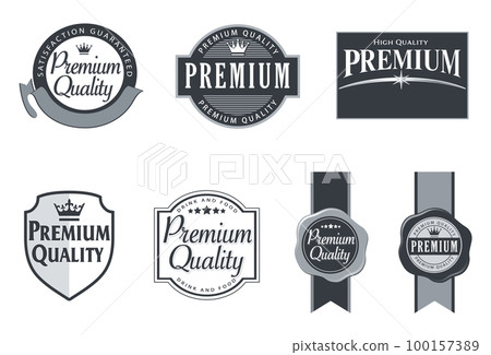 Emblem premium logo icon set Emblem premium logo icon set 100157389