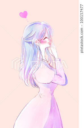 smiling woman in love smiling woman in love 100157477