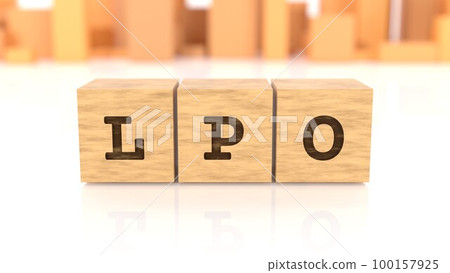 Wooden blocks printed with the letters LPO 100157925