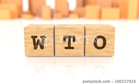 印有 WTO 字母的木塊 印有 WTO 字母的木塊 100157928