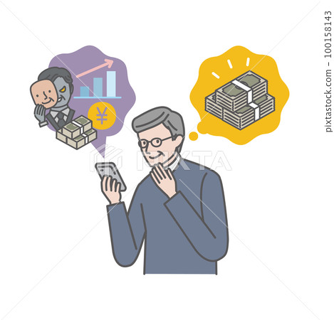 A senior man who is offered an investment by someone he met on SNS 100158143