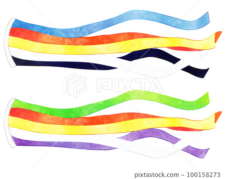 Illustration material of carp streamer Illustration material of carp streamer 100158273