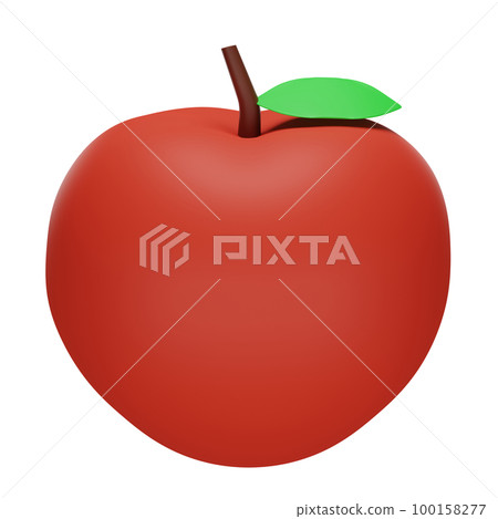 3d rendering of apples fruit 100158277