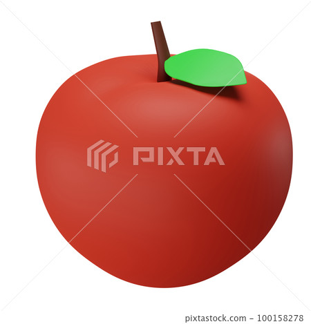 3d rendering of apples fruit 100158278