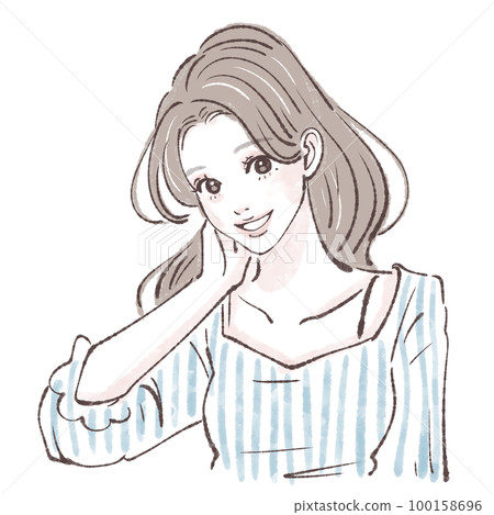 女性插畫素材 女性插畫素材 100158696