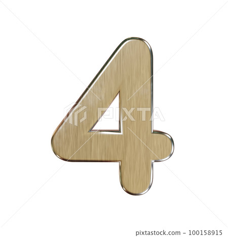 3D numbers made of metal 3D numbers made of metal 100158915