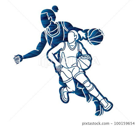 Group of Basketball Women Players Action Cartoon Sport Team Graphic Vector Group of Basketball Women Players Action Cartoon Sport Team Graphic Vector 100159654