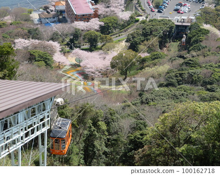 Turkish Tulip Garden seen from Hinoyama Ropeway Turkish Tulip Garden seen from Hinoyama Ropeway 100162718