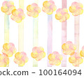 Plum background pattern painted by watercolor 100164094