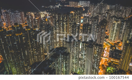 March 9 2022 Residential building at TKO district, Night view March 9 2022 Residential building at TKO district, Night view 100167544