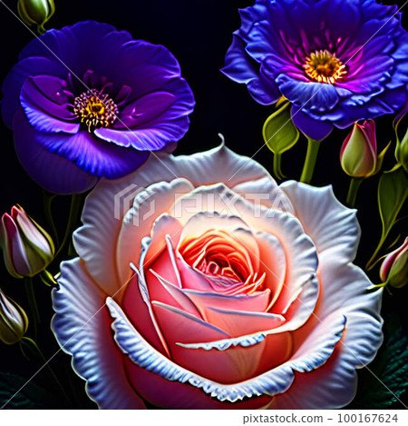 a close up of a bunch of pink flowers,light colored flower pattern wallpaper,pink rose petals 100167624