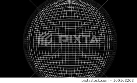 White wireframe sphere White wireframe sphere 100168208