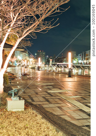 hyogo prefecture hyogo canal night view hyogo prefecture hyogo canal night view 100169845