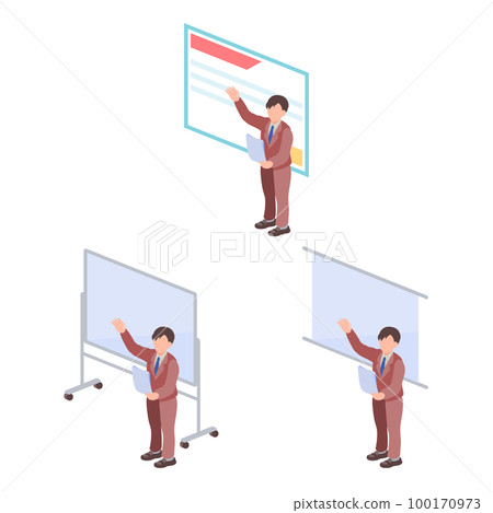 Presentation announcement illustration set 2 100170973