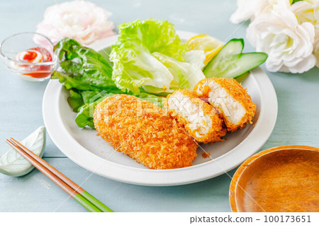 crab cream croquette for dinner 100173651