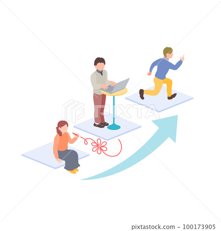 Image illustration of skill up step up Image illustration of skill up step up 100173905