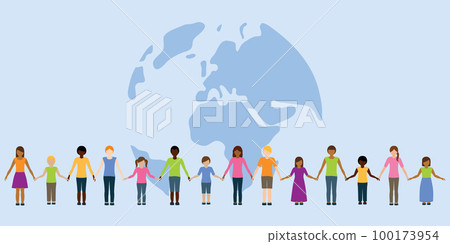 children of the earth of different origin freedom concept 100173954