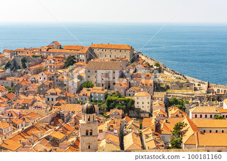 Panorama of Old Dubrovnik Town. Croatia Europe. Great tourist destination, UNESCO heritage Panorama of Old Dubrovnik Town. Croatia Europe. Great tourist destination, UNESCO heritage 100181160