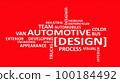 word cloud - automotive design 100184492