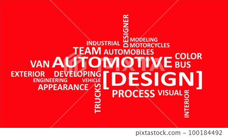 word cloud - automotive design word cloud - automotive design 100184492