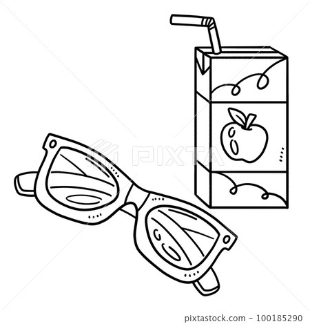 Pencil and crayons isolated coloring page for kids