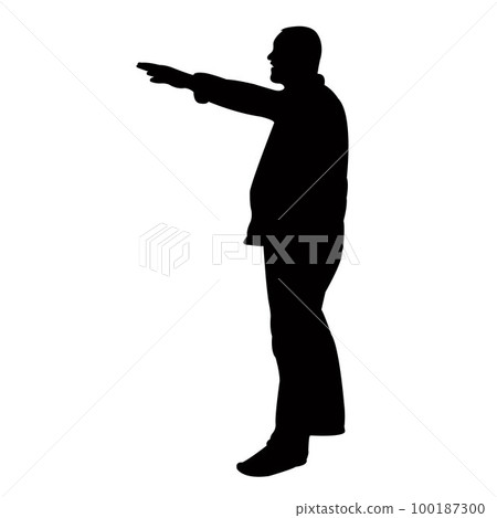 a man body silhouette vector 100187300