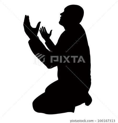 a man body silhouette vector 100187313