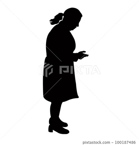 a woman body silhouette vector a woman body silhouette vector 100187486