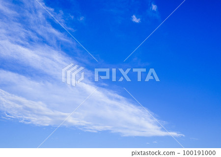 Summer blue sky and white clouds Summer blue sky and white clouds 100191000