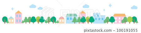 City full of greenery summer City full of greenery summer 100191055
