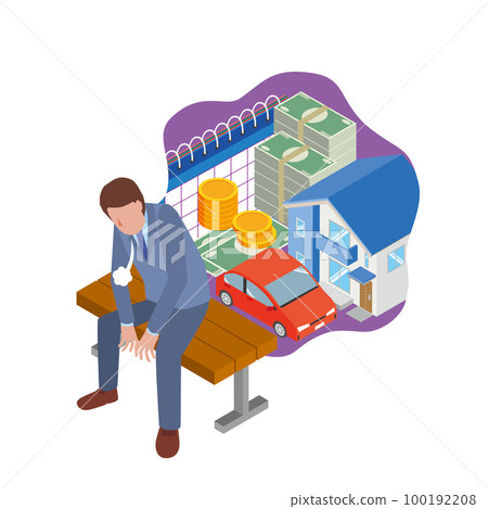 房貸車貸困難重重的商人 100192208