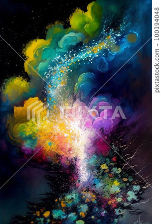 Background material ink art Background material ink art 100194048