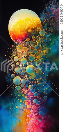 Background material ink art Background material ink art 100194049