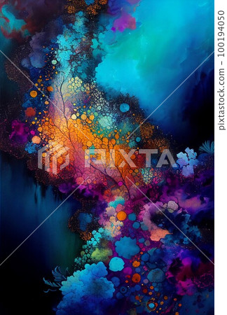 Background material ink art Background material ink art 100194050