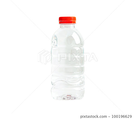 Plastic water bottle isolated on white background, mineral, healthy concept. 100196629
